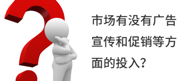 市場(chǎng)有沒(méi)有廣告宣傳和促銷等方面的投入？